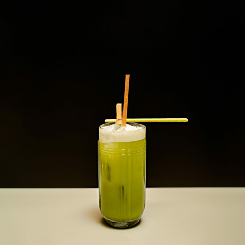 Kissa Kissa | Matcha cocktail Pocky green tea | Vinyl jazz record room | Brooklyn NY USA