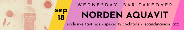 Kissa Kissa - Upcoming Events: Norden Aquavit bar takeover