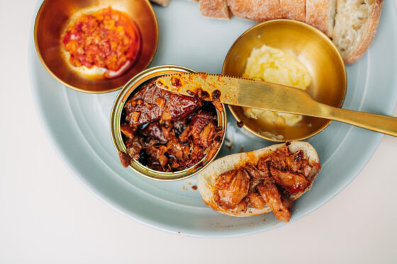 Kissa Kissa | smoked salmon conservas plate | Vinyl jazz cocktail bar | Brooklyn NY USA