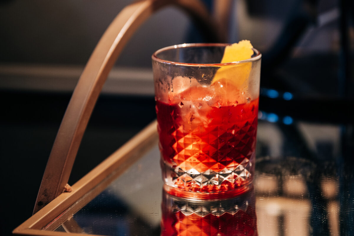 Kissa Kissa | The Real McCoy zero proof cocktail | Vinyl jazz record room | Brooklyn NY USA