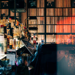 Warm lighting and cocktails at Kissa Kissa jazz bar Crown Heights Brooklyn