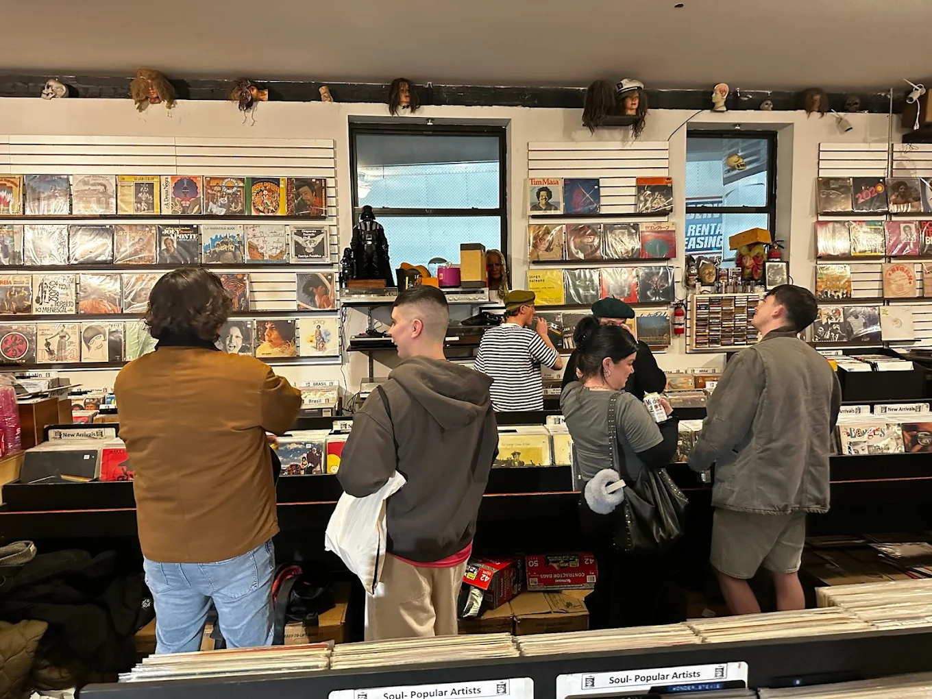 Inside Human Head Records — browsing vinyl in one of Brooklyn's best record shops