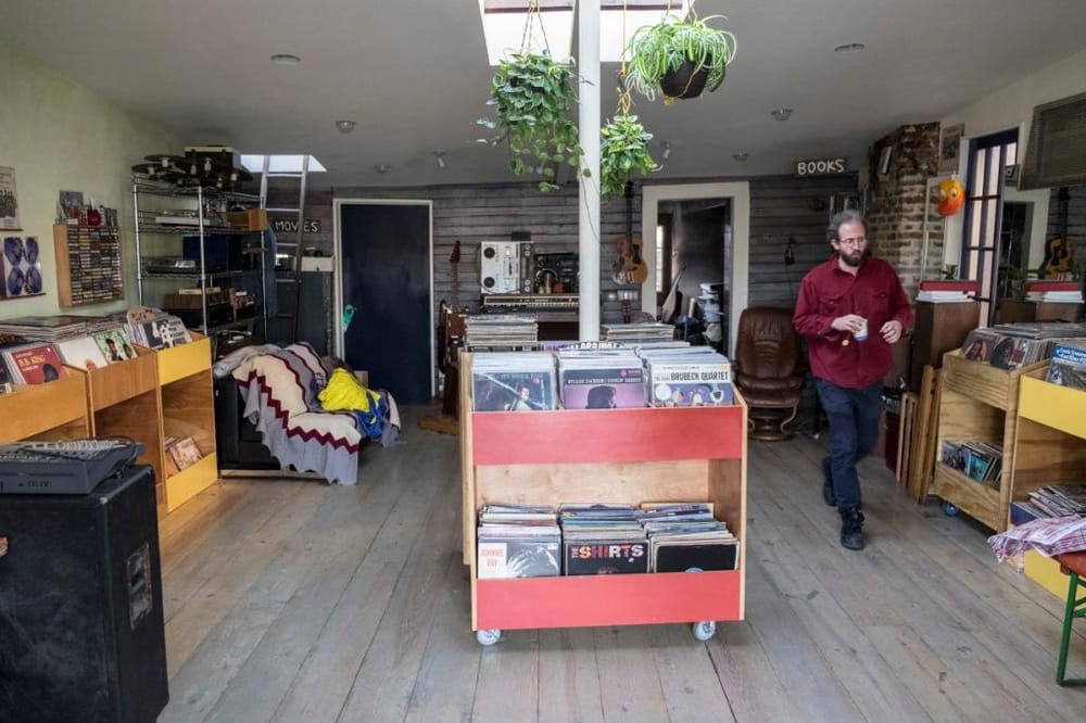 360 Record Shop on Van Brunt Street in Red Hook Brooklyn — vinyl across jazz, soul, rock, and electronic