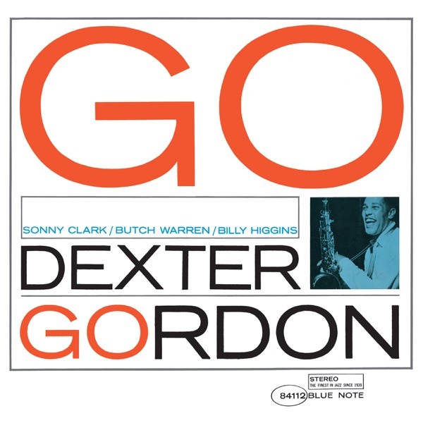 Dexter Gordon Go! album cover, Trade Gothic Extended font by Reid Miles, Blue Note Records 1962 -- Kissa Kissa