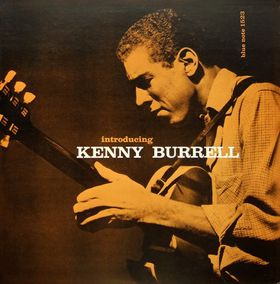 Introducing Kenny Burrell album cover, Craw Clarendon typeface by Reid Miles, Blue Note Records 1956 -- Kissa Kissa