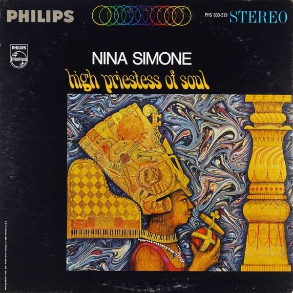 High Priestess of Soul album cover, Philips 1967 -- Nina Simone at Kissa Kissa