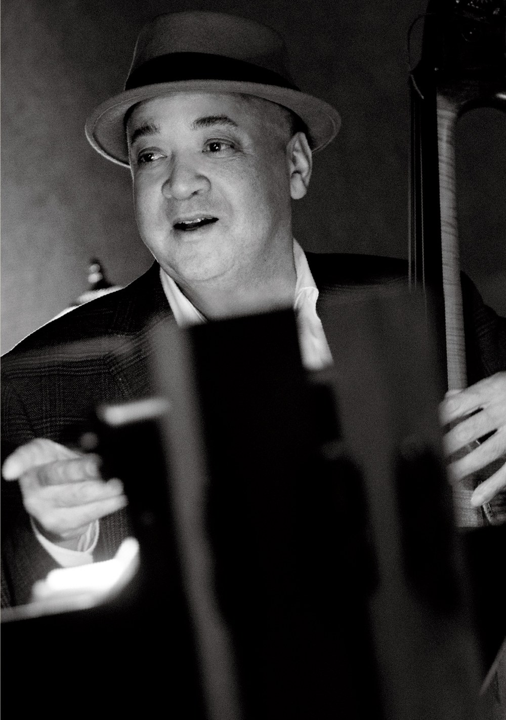 Bassist Peter Washington during the French Postcard session